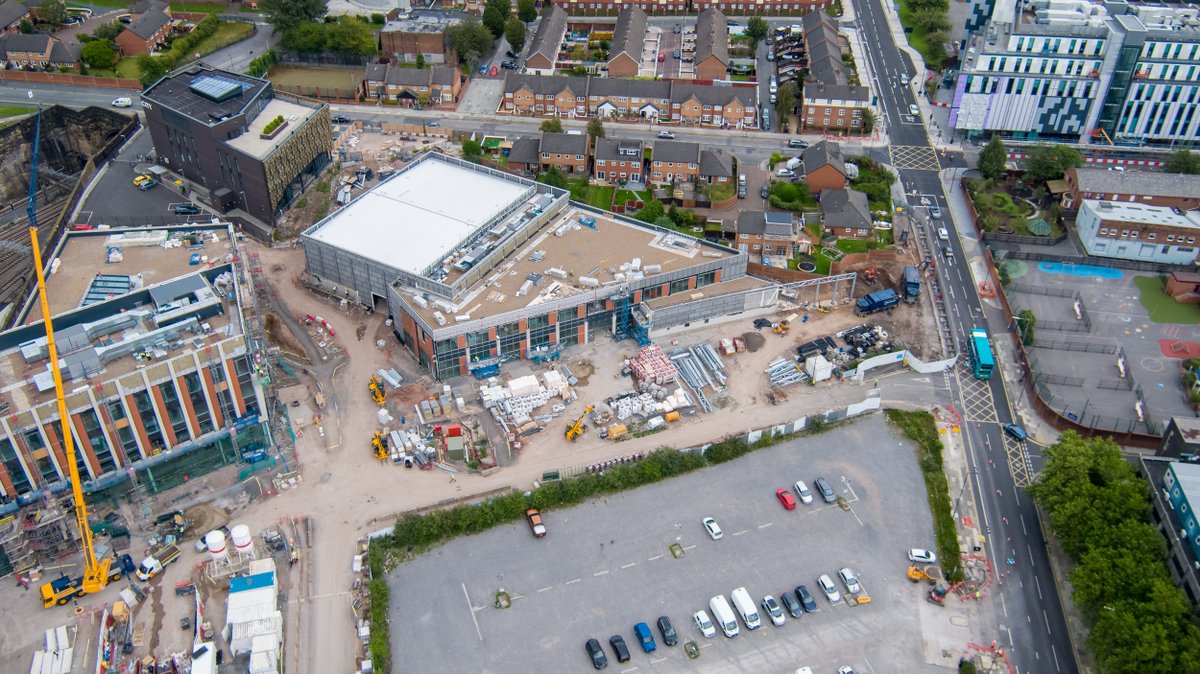 morgansindallc's tweet image. Our latest drone footage shows works progressing well at Copperas Hill for @LJMU in Liverpool’s Knowledge Quarter. External works to both buildings are substantially complete, and landscaping is due soon. Internally, some of the floors are in their final stages of decoration.