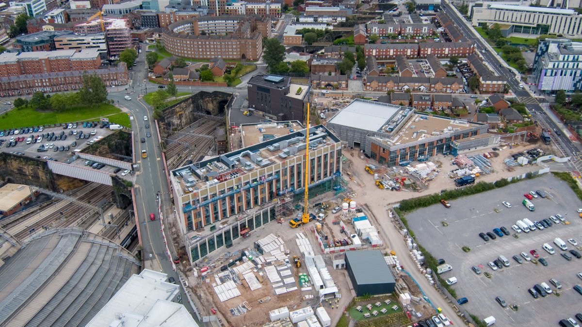 morgansindallc's tweet image. Our latest drone footage shows works progressing well at Copperas Hill for @LJMU in Liverpool’s Knowledge Quarter. External works to both buildings are substantially complete, and landscaping is due soon. Internally, some of the floors are in their final stages of decoration.