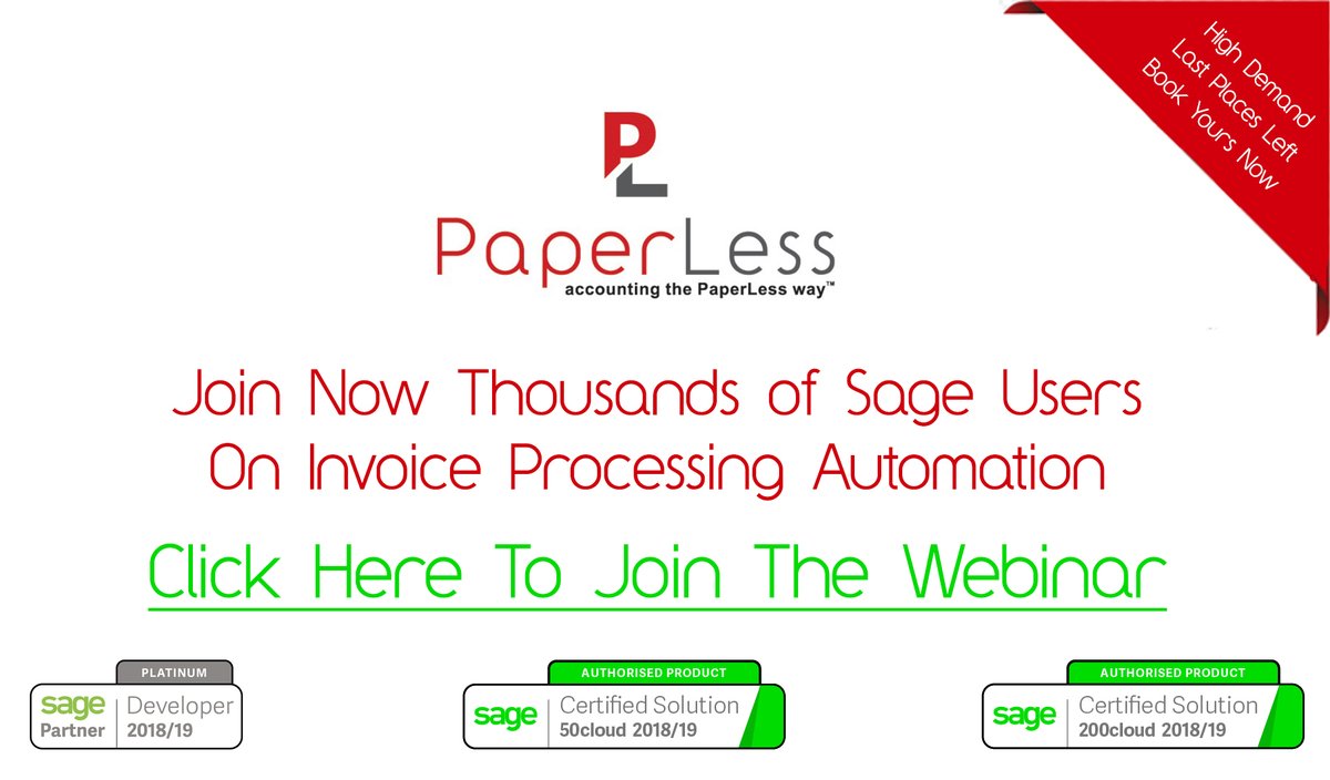 paperlesseurope's tweet photo. Sage Free Webinar – Automatic Invoice Recognition with Online Invoice Invoice Approval for Sage #Sage #Webinar #Free #DocumentManagement #OCR #DataCapture #InvoiceApproval #SageISV #SagePlatinum #SageCertified #PaperLessforSage #Automation https://t.co/YYuoYDDn7v https://t.co/mwl5UuALdr