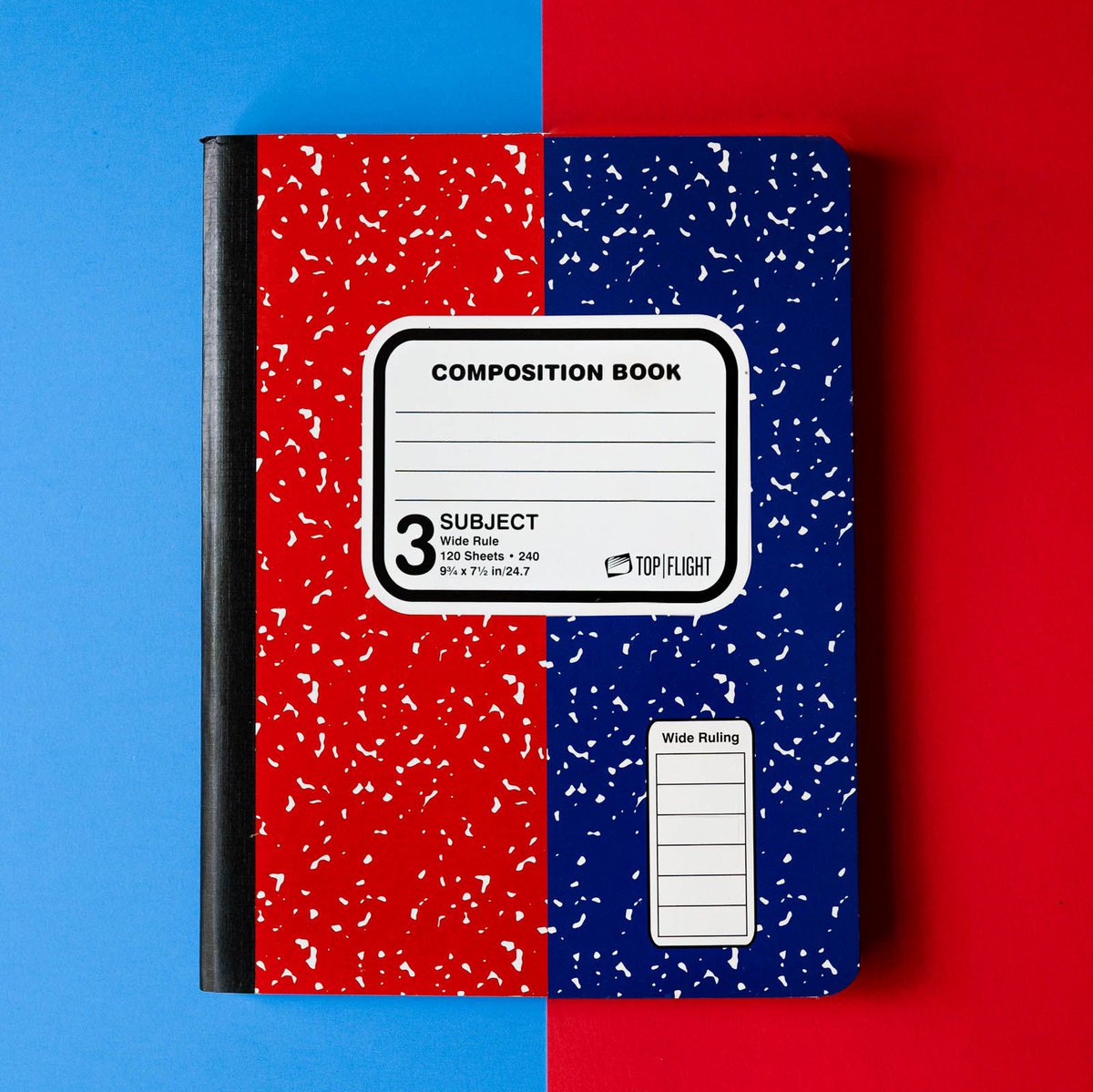 TopFlightPaper's tweet photo. Break the mold with our bold colored and creatively designed composition books. Life is more fun with color! #TopFlightPaper https://t.co/WlThwL8nSv