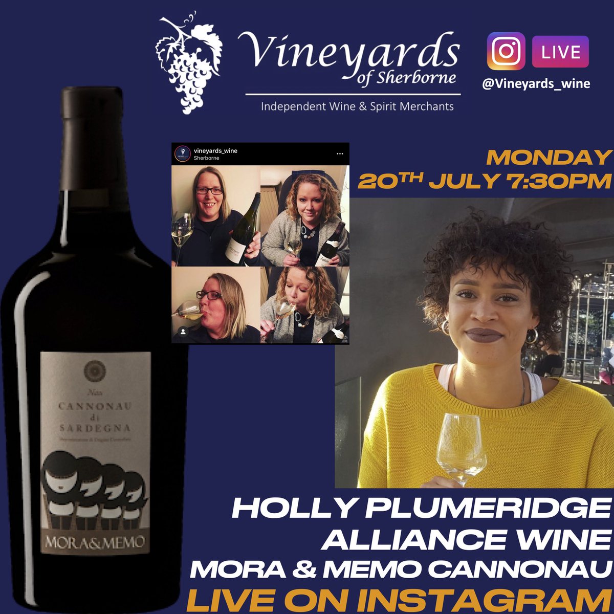 vineyards_wine's tweet photo. TONIGHT 7:30pm INSTA LIVE
We’re off to Sardinia with a silky, sexy Cannonau! @hplumeridge is joining us for a chat about the wine which is pure nectar!
See you later!
#Sherborne #Dorset #Indie #WineMerchant #Wine #Winetasting #VirtualTasting #LearnAboutGreatWine #FromYourSofa https://t.co/SfQT6Ijk6P