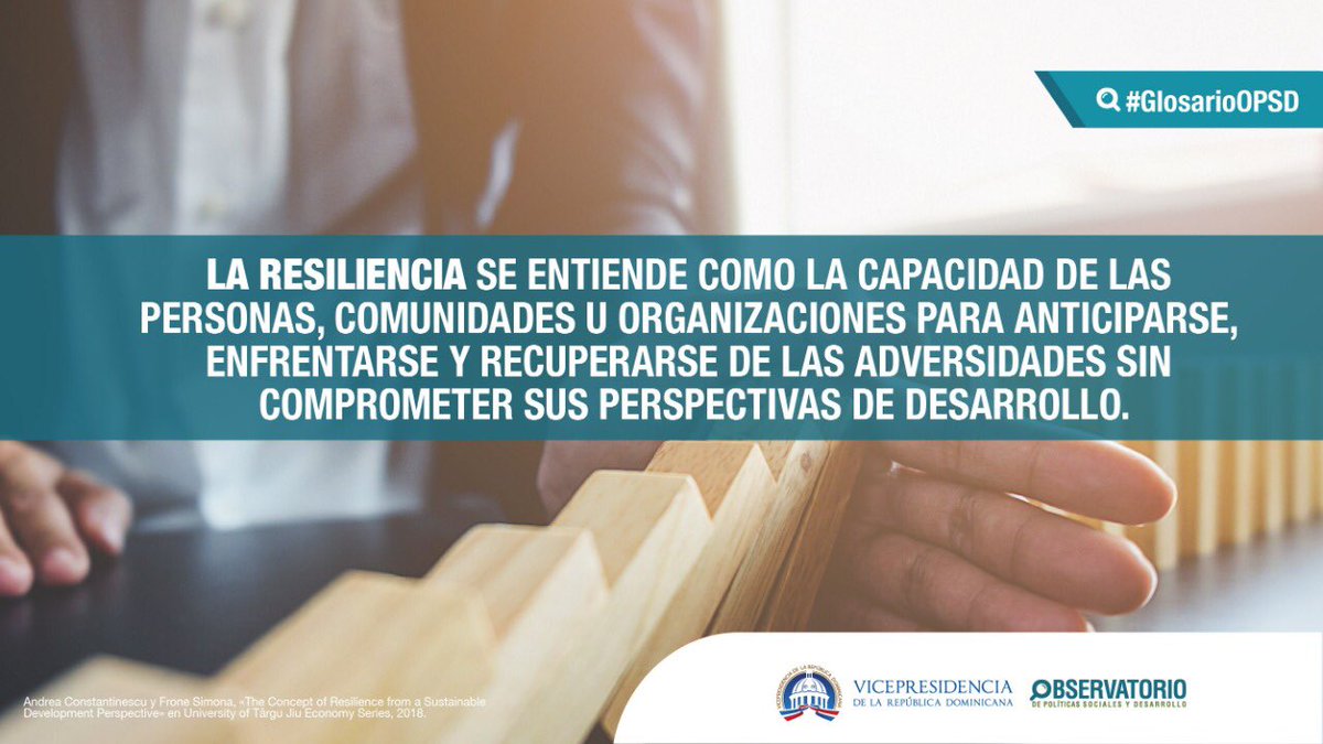 EnfoqueSocialDO's tweet photo. La construcción de sistemas resilientes nace de la necesidad de generar prosperidad y conservarla. Conoce cómo el país ha adoptado este término ante la crisis sanitaria y económica provocada por el #COVID_19 en nuestro último boletín. https://t.co/7IOntF6FXn https://t.co/UMGX9couo0