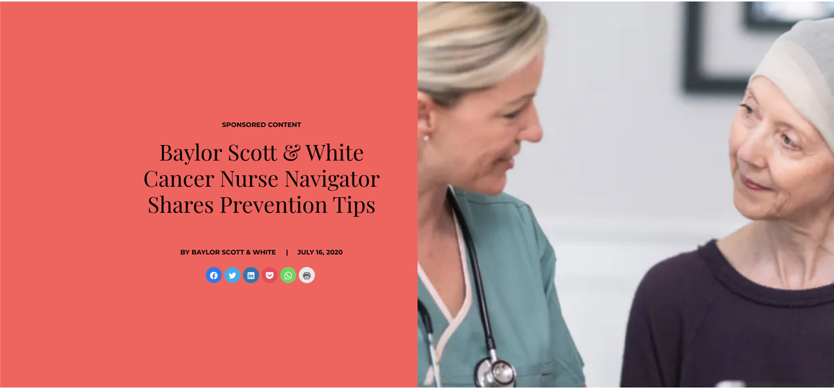 localprofiletx's tweet photo. According to Catherine Reidy, BSN, cancer nurse navigator at Baylor Scott & White Medical Center โ McKinney, there are many steps people can take to reduce their cancer risk.
https://t.co/kGWih9XkQW
#cancer #prevention #help #risk #reduce #tip #tips #tipoftheday #localprofile https://t.co/fACcU5cqbj