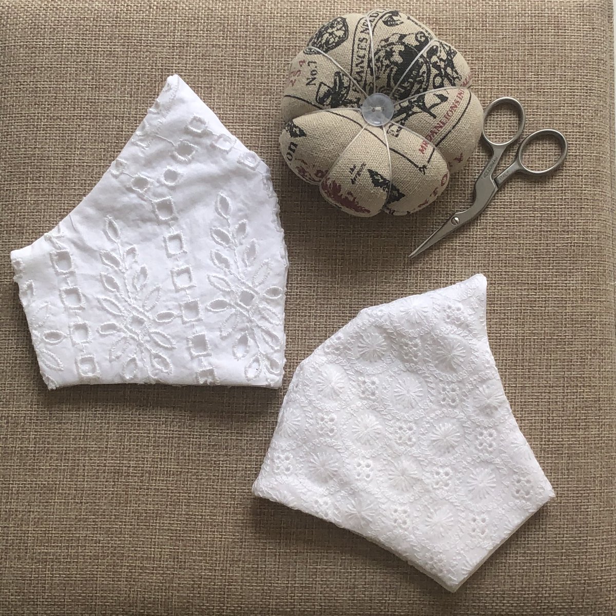 stitchesnscript's tweet photo. Eid Ready? 
More Broderie patterns available for order for your Meowsk! 

#meowsk #madewithlove #madewithloveandspunk #wearamask #fabricmask #notamedicalmask #sustainable #washable #reusable #reducewaste #cottonmasks #staysafe #handmade #customized #eid #smallbusiness https://t.co/8WX1XgPM7v