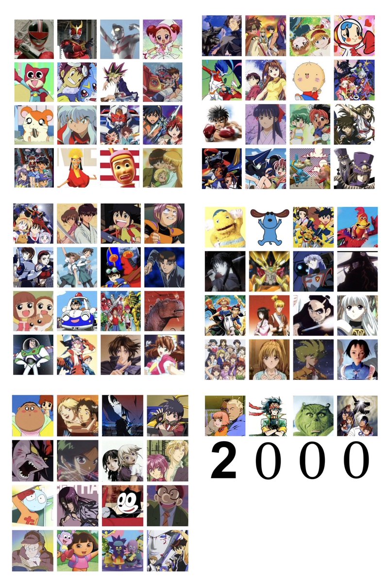 最も好ましい 00年 アニメ 一覧 ただのアニメ画像