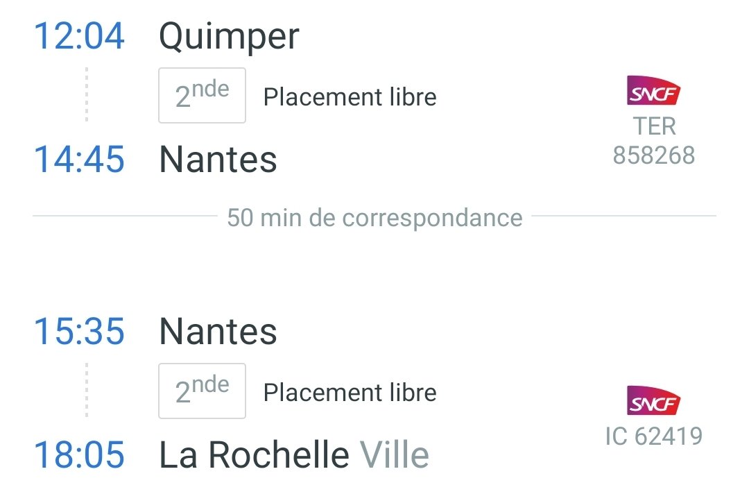 frenchieparadox's tweet photo. Hello @trainline_fr c'est normal que rien n'indique qu'en fait mon IC est un car?? La moindre des choses serait de préciser...tout pense à croire que c'est un trajet en train. 🙄 @ouisncf https://t.co/g0d4vaFE3d