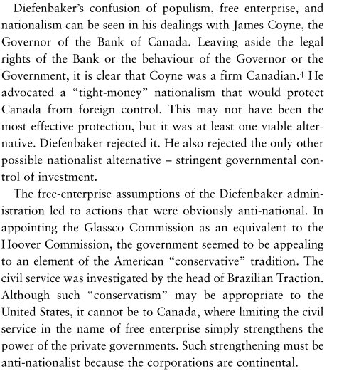 See this, Americans? This is you right now. You are the Canada to globalism's America, and you are fatally DOOMED if you suffer from "confusion of populism, free enterprise, and nationalism."