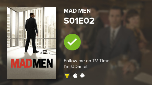 umdanielqualker's tweet photo. I've just watched episode S01E02 of Mad Men! #madmen  #tvtime https://t.co/2bovpg6Rei https://t.co/38CNie357B