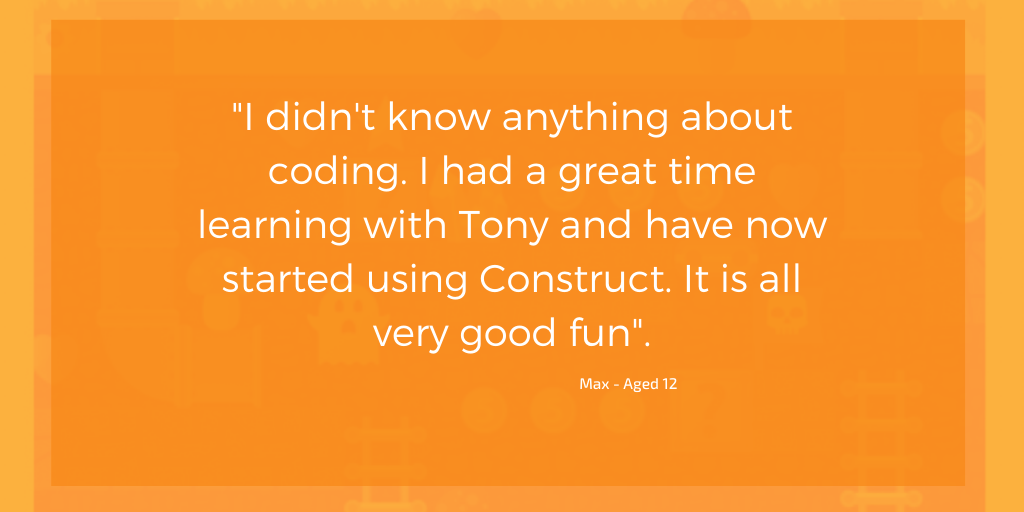 JrGameCreators's tweet photo. Some great video games being created by Max. 🤩👾🕹️🎮
. 
Want to give it a try or know someone that would? 
.
https://t.co/RNg1P2l5xT 
.
.
.
.
.
.
#learncoding #coding #codingbootcamp #codingisfun #codinglife #scratch #construct #juniorgamecreators #creating #learning https://t.co/9pRFHJElTy