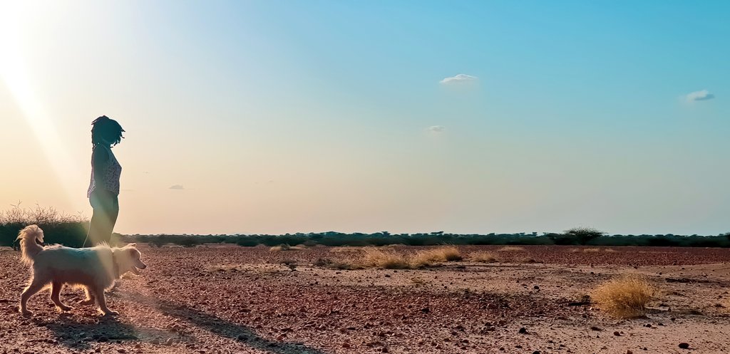 Said goodbye to the tarmac in Lodwar and turned to Lodwar-Eliye Springs Rd. I actually enjoyed this section of the trip. The nothingness for miles with the sunset approaching. It was hot hot!