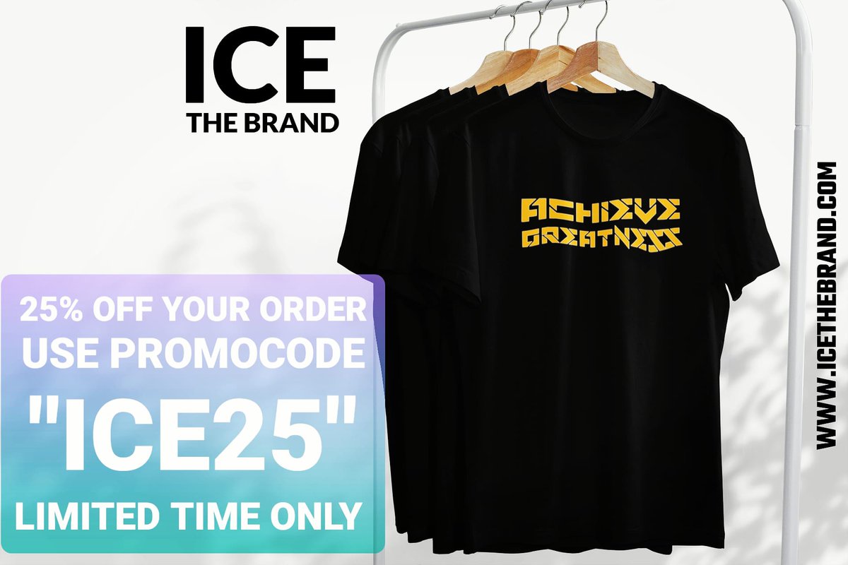 ICETHEBRAND1's tweet photo. 25% OFF YOUR ENTIRE ORDER ...  LIMITED TIME ONLY.... USE PROMOCODE "ICE25" AT CHECKOUT

GIVE OUR WEBSITE A LOOK 

https://t.co/Wv235khs4N https://t.co/XCZx0x5vCZ