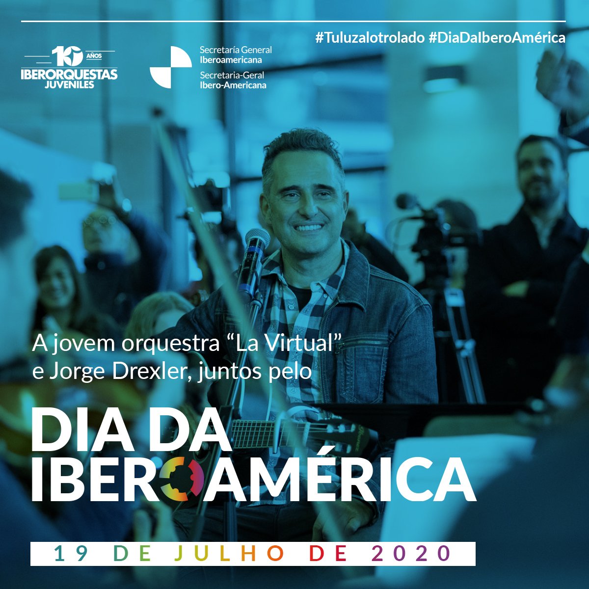 FCastrobe's tweet photo. 👏🏻👏🏻Excelente EVENTO y Mensaje que enaltece #SomosIBEROAMARICA 🇻🇪🇪🇸 Felicitaciones a .@RGrynspan .@SEGIBdigital #DiadeIberoamérica lo celebramos con la música de los jóvenes de #LaVirtual de #IberorquestasJuveniles y .@drexlerjorge: cooperación y esperanza. Hay luz! Una maravilla https://t.co/VDlTykHNJM