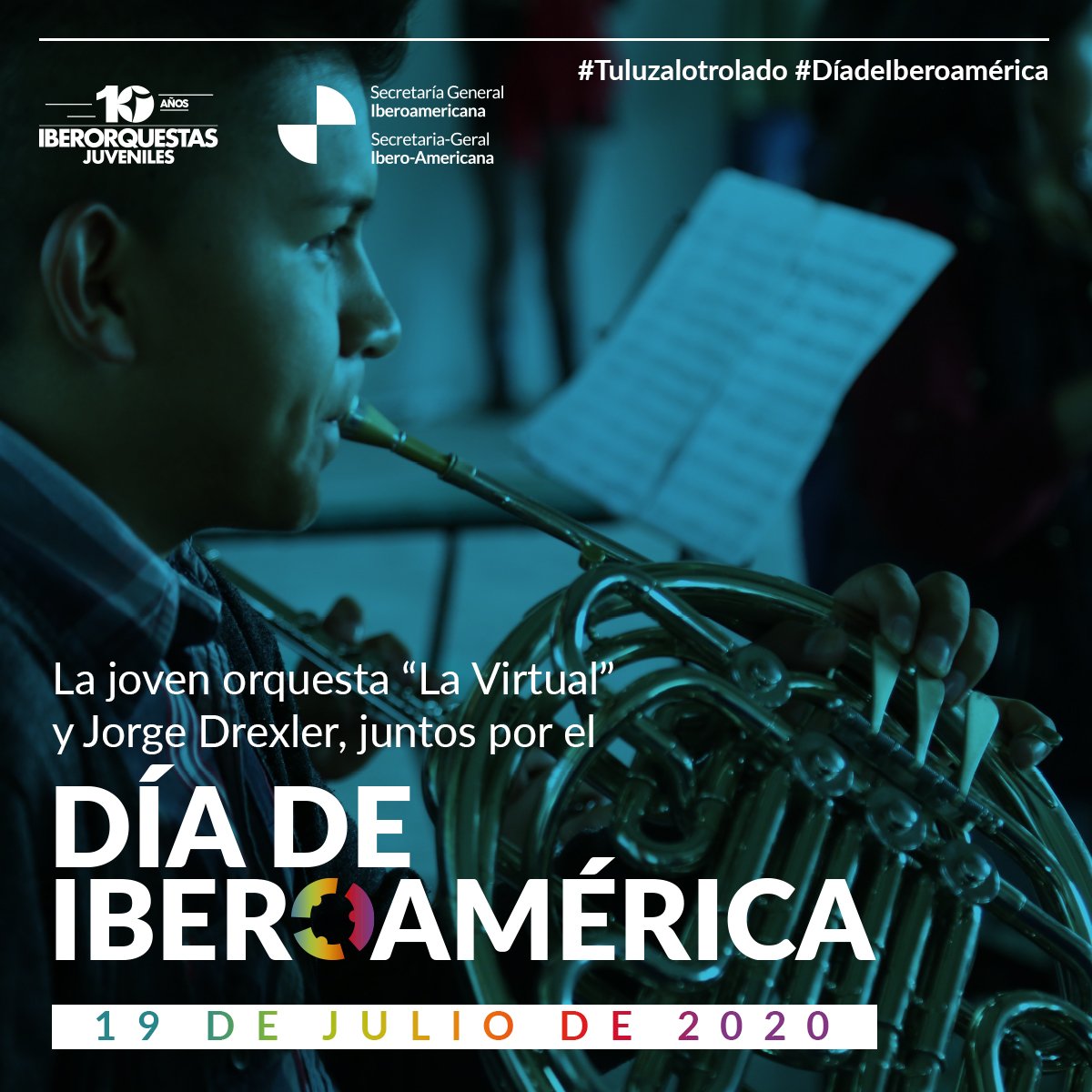FCastrobe's tweet photo. 👏🏻👏🏻Excelente EVENTO y Mensaje que enaltece #SomosIBEROAMARICA 🇻🇪🇪🇸 Felicitaciones a .@RGrynspan .@SEGIBdigital #DiadeIberoamérica lo celebramos con la música de los jóvenes de #LaVirtual de #IberorquestasJuveniles y .@drexlerjorge: cooperación y esperanza. Hay luz! Una maravilla https://t.co/VDlTykHNJM