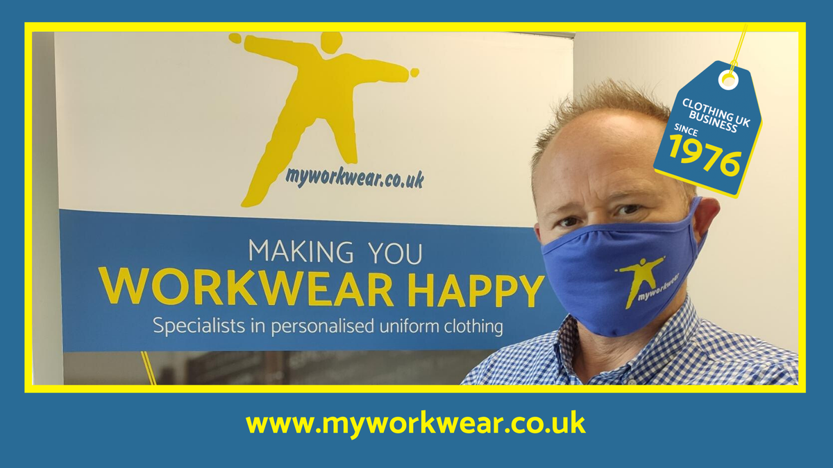 MyWorkwearCo's tweet photo. Keep your logo in the front of people's minds. Available in red, white or blue at £4.35 + VAT per mask which includes your logo. Minimum order is 50.
Email sales@myworkwear.co.uk to order as not yet on the website.  #facemask #facemasks #PPE #UKmfgunite #brandedfacemask #ukmfg https://t.co/VTfwLzVxox