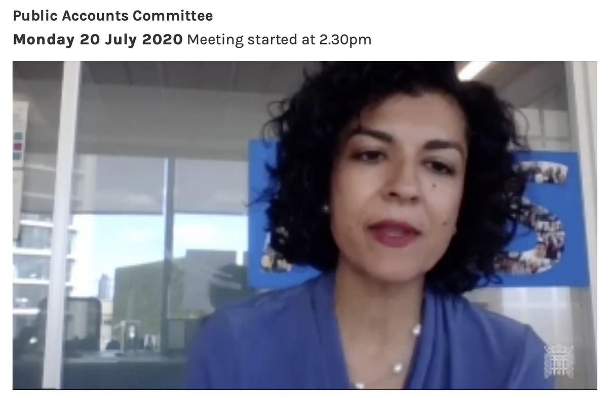 . @CNOEngland says she is well involved in  #OurNHSPeople plan with  @Prerana_Issar (who is the SRO), and has been since her start. Issar asked about whether plan has been updated dues to  #COVID19  @CommonsPAC
