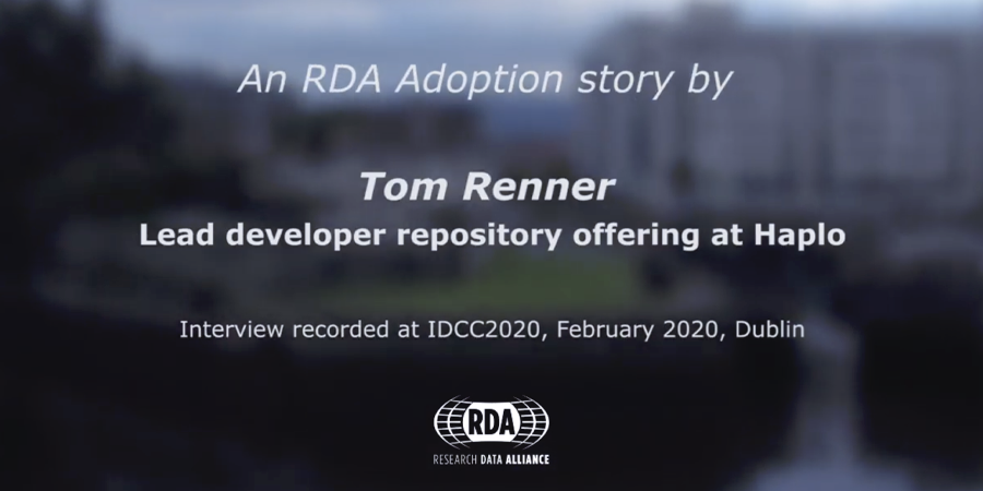 resdatall's tweet photo. Have you seen @TRenner_ interview? He explains the lesson @HaploRepo learned from adopting the #RDA Common Standard for Machine-Actionable #DataManagement Plans. Check it out! https://t.co/YnKt9qVskw
