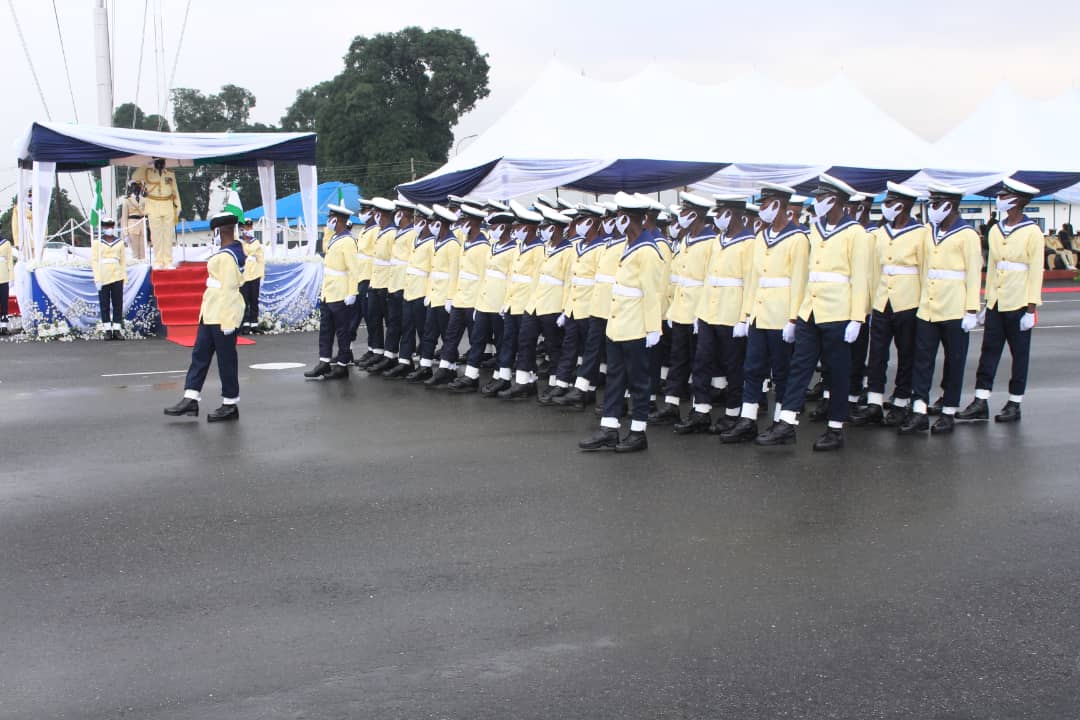 NigNavyToday's tweet photo. Passing Out Parade of Nigerian Navy Basic Training School Batch 29 Trainees https://t.co/oz9urUfQJh
