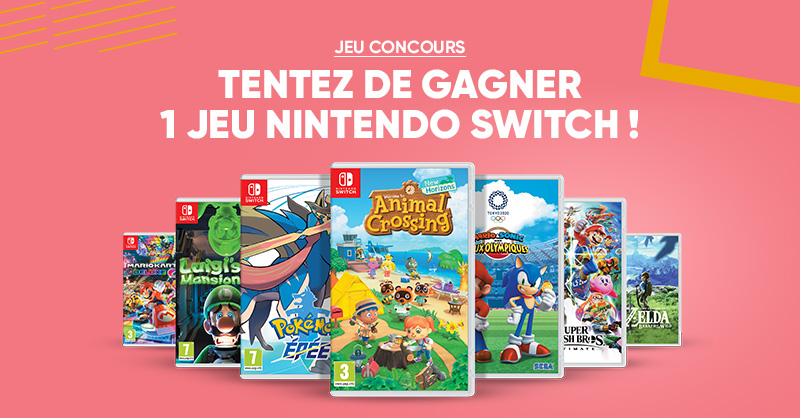 Fnac's tweet photo. JEU CONCOURS 👾 | À tous les gamers, tentez de gagner un jeu Nintendo Switch avec @NintendoFrance 😍 Lequel vous ferait plaisir ? Pour participer: RT + Follow @Fnac 😏 Bonne chance 🤞 https://t.co/FSJqObVFou https://t.co/FDkA7SlapY