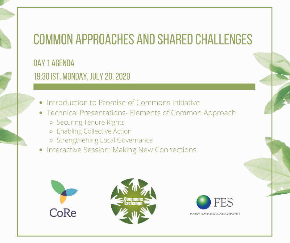 fesforcommons's tweet photo. The theme for Day 1 of the CoRe and FES hosted #CommonsExchange Virtual Meet is ‘Common Approaches and Shared Challenges’. See the detailed topic list for more information. https://t.co/GV4SRb1yPZ