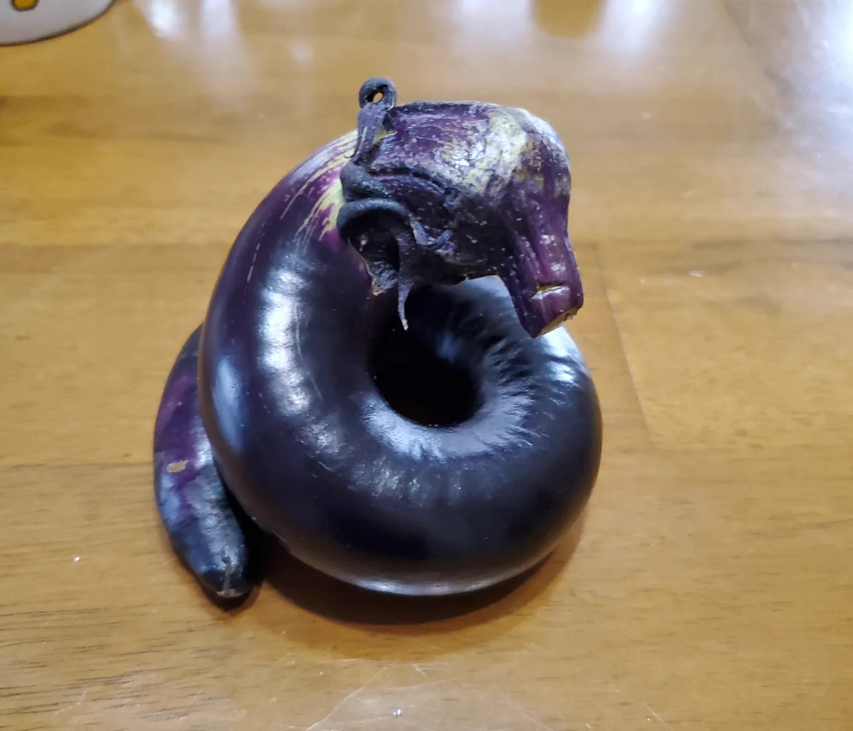 RPGに出てきそうwww近所の人から貰ったというナスがカッコよすぎるwww