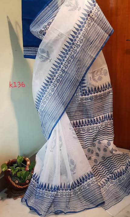 21)Ilkal SareeIlkal Sarees produced in the town of Ilkal in the Bagalkot district and use of a form of embroidery called as Kasuti, a traditional form of folk embroidery from Karnataka. The embroidery include in Ilkal Sarees are like gopura, chariot, palanquins and elephants.