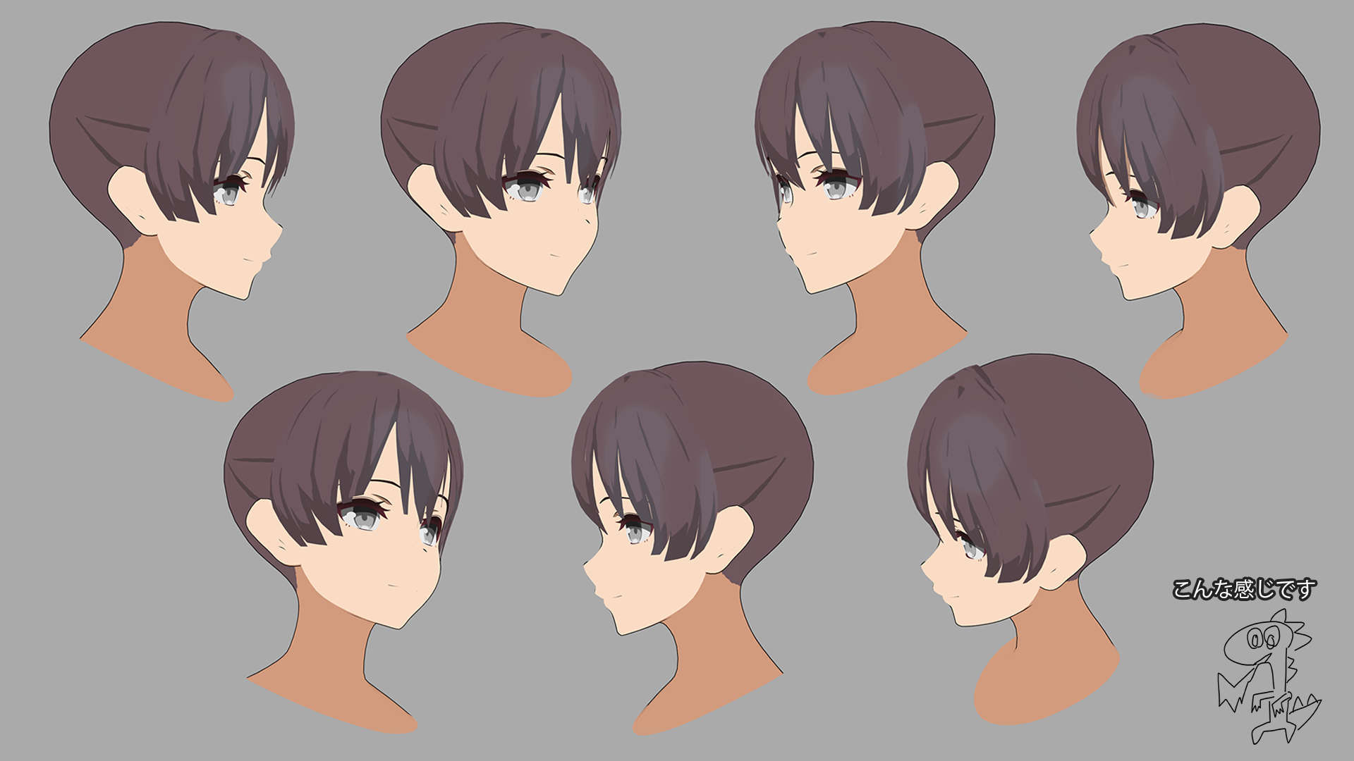 ダイ怪獣ささやん アニメキャラの横顔と3dの横顔の問題に奮闘する男の物語 いずれnoteにどっさり書きます Yancg