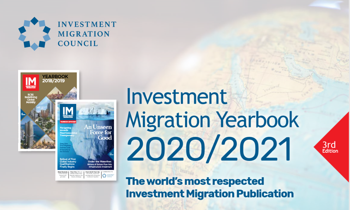 IMCouncil's tweet photo. We are thrilled to announce that the 3rd edition of the leading #im industry publicationβ #IMYearbook βwill be published in Oct. 2020! With the distribution of 2,000 copies in 54 countries, #IMYearbook will cover the hottest issues; get in touch: events@investmentmigration.org https://t.co/93WaWf86UW