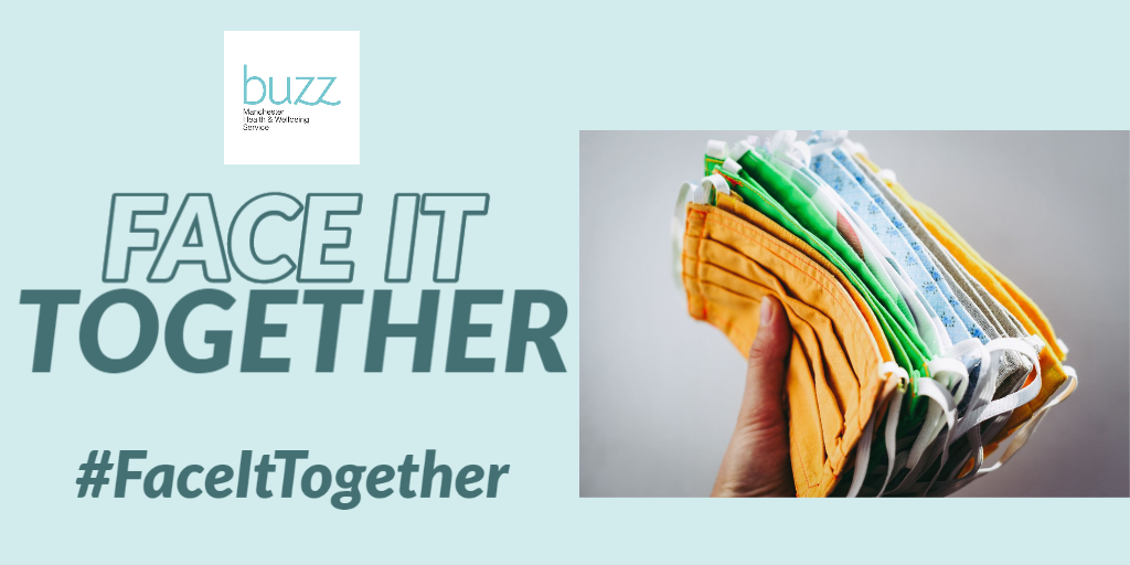 Check out @buzzmanc new #FaceItTogether campaign to help provide face coverings for Manchester's most vulnerable communities! Face mask drop off at the centre until 4.00pm today! buzzmanchester.co.uk/blog/2020/buzz… #buzzManchester #SpiritOfGM