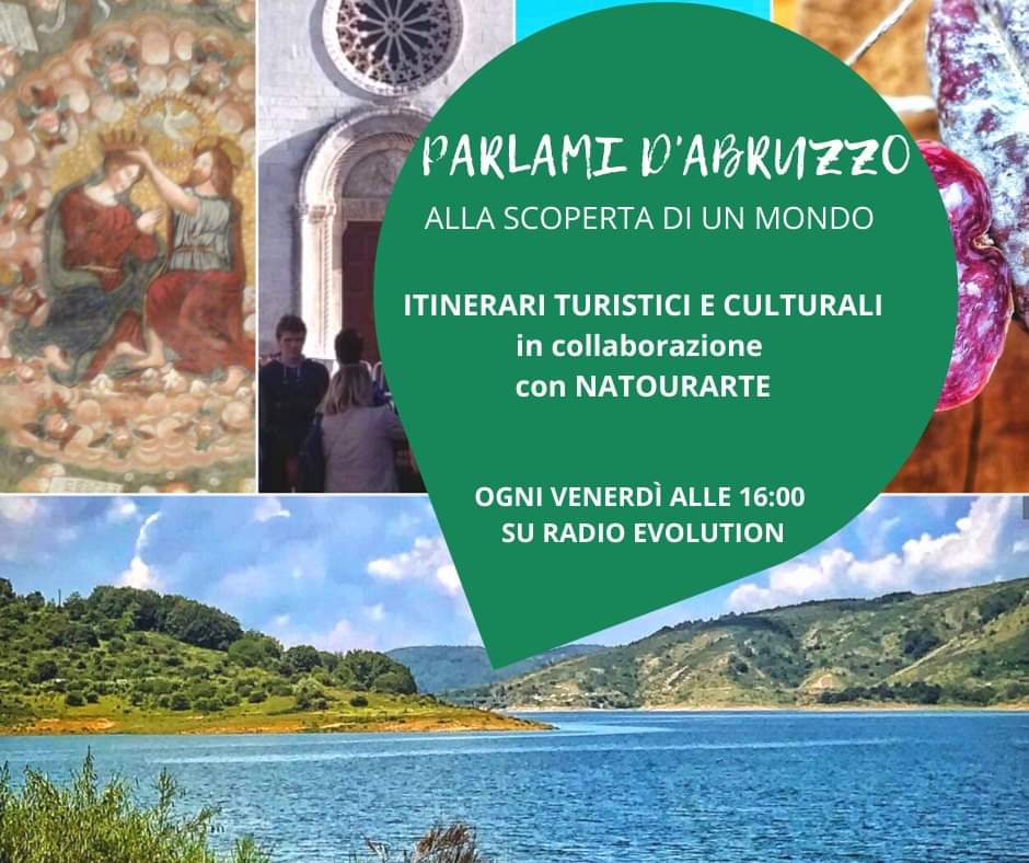 natourarte_info's tweet photo. Idee per il #weekend in #Abruzzo? Seguici su #RadioEvolution tutti i venerdì alle ore 16: con #ParlamiDAbruzzo, #itinerari non solo per turisti tra natura, storia e identità della nostra regione. #Ascolta qui https://t.co/drD8QJxGAw la trasmissione di venerdì scorso! #Estate2020 https://t.co/e3sUv5BlXM