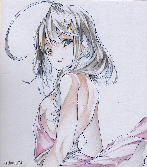 クールガール時雨さん。パーティードレス姿で。あと横乳 