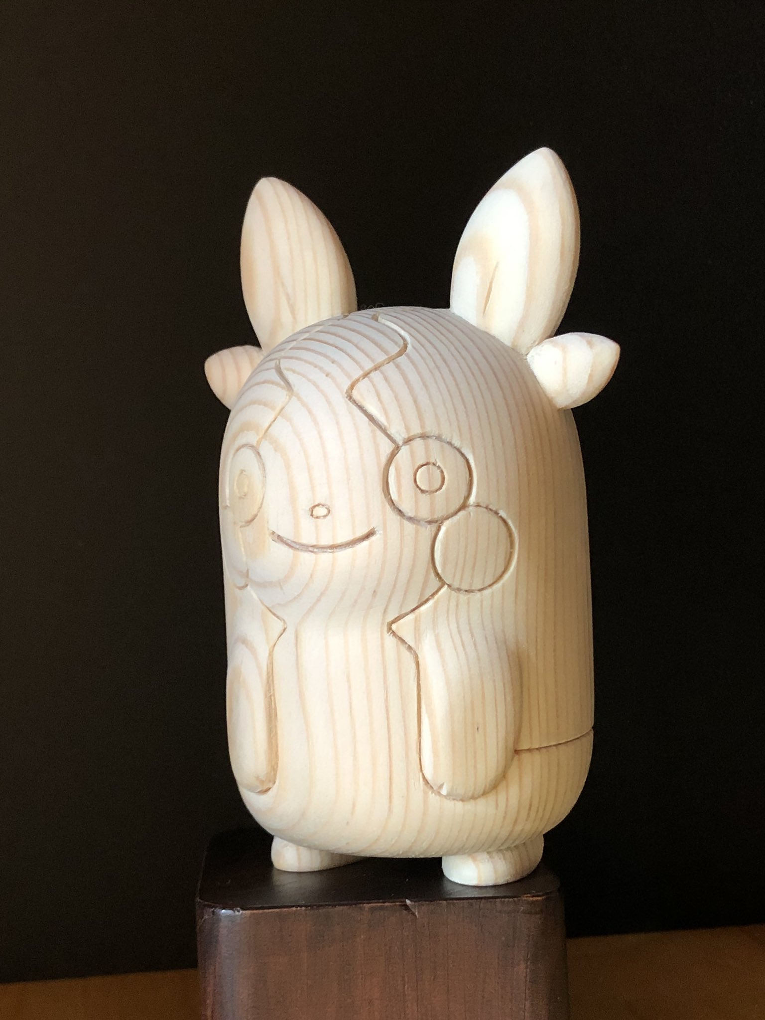 木彫りのモクロー　希少　受注生産　ポケモンセンター 木彫りのモクロー 希少 受注生産 ポケモンセンター の通販 by