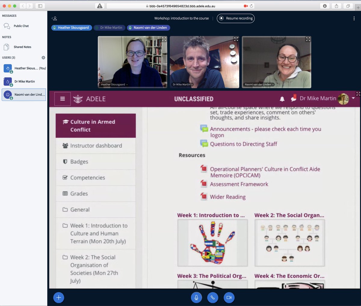 DrSkous's tweet image. Just putting the final touches on @ADC_Australia’s inaugural ‘Culture in Armed Conflict’ online course with @ThreshedThought and @naovanderlin. Having received 80 excellent applications in just 1 week, panelling just 30 members proved quite a challenge! #ForTheFutureWeLearn