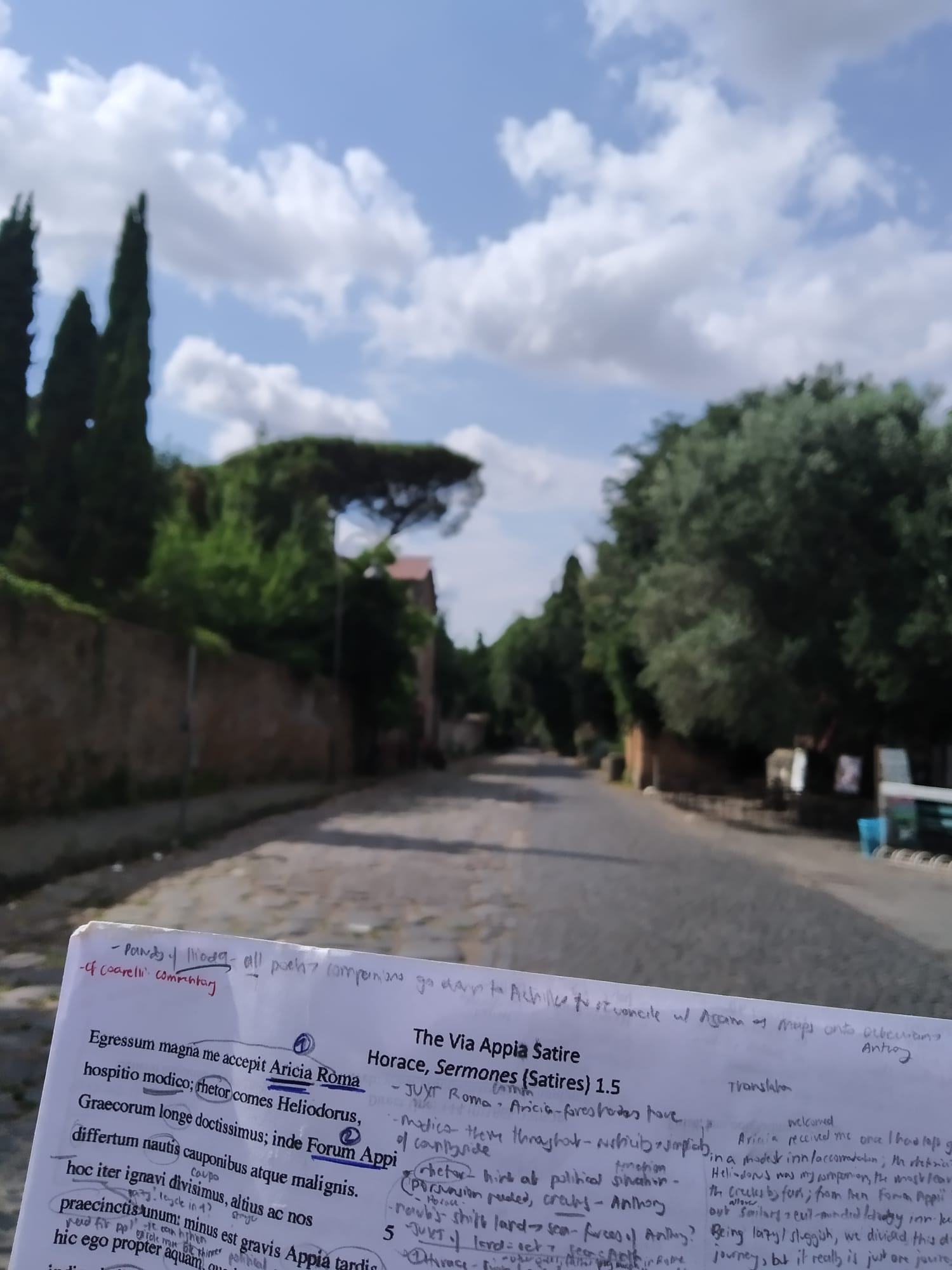 James Hua Via Appia Thread Egressum Magna Me Accepit Aricia Roma So Horace Beings His Fifth Satire He Gets To Ariccia In One Line But What Really Is In
