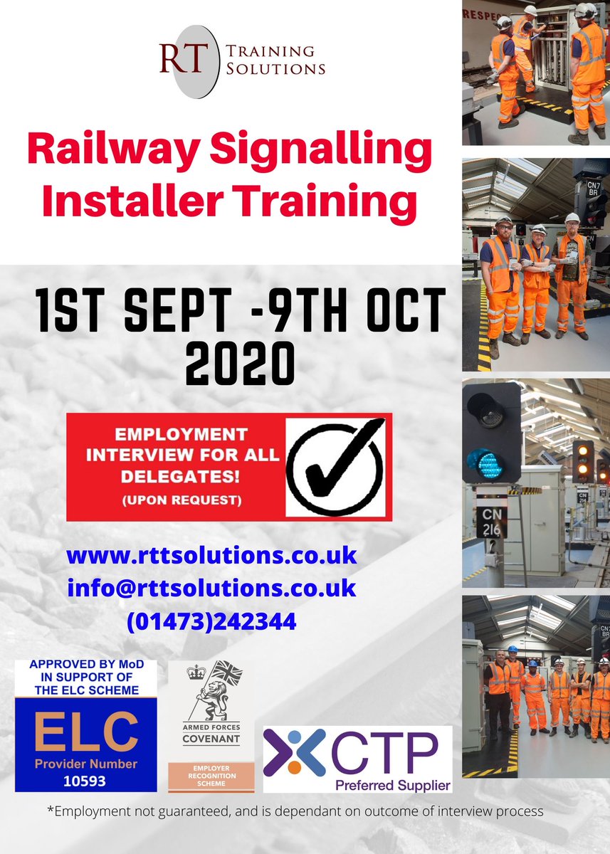 Rttraining Solutions Send Installer To Info Rttsolutions Co Uk For More Information Training Railway Careers Railjobs Jobs Signalling Technical Engineering Ctp Transition Elcas Mod Ipswich Suffolk T Co Gj3dsgcpgu