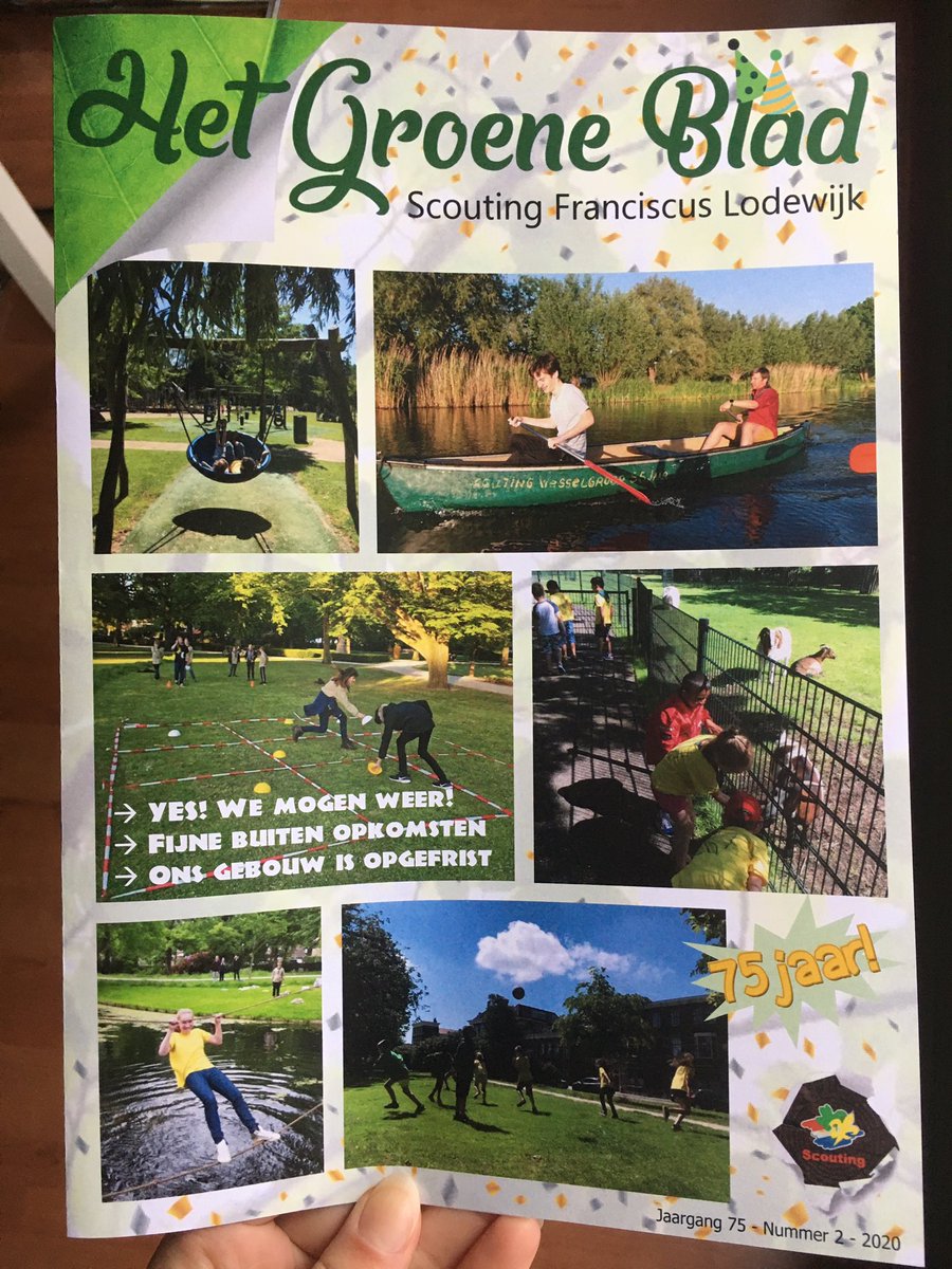 GroeneBladFLG's tweet photo. Het nieuwe Groene Blad is uit! Heb jij ‘m al gelezen? Hij staat ook weer online: https://t.co/gN4otTmBAk #scouting #groeneblad #magazine #schiedam https://t.co/QUNBsyPGYW