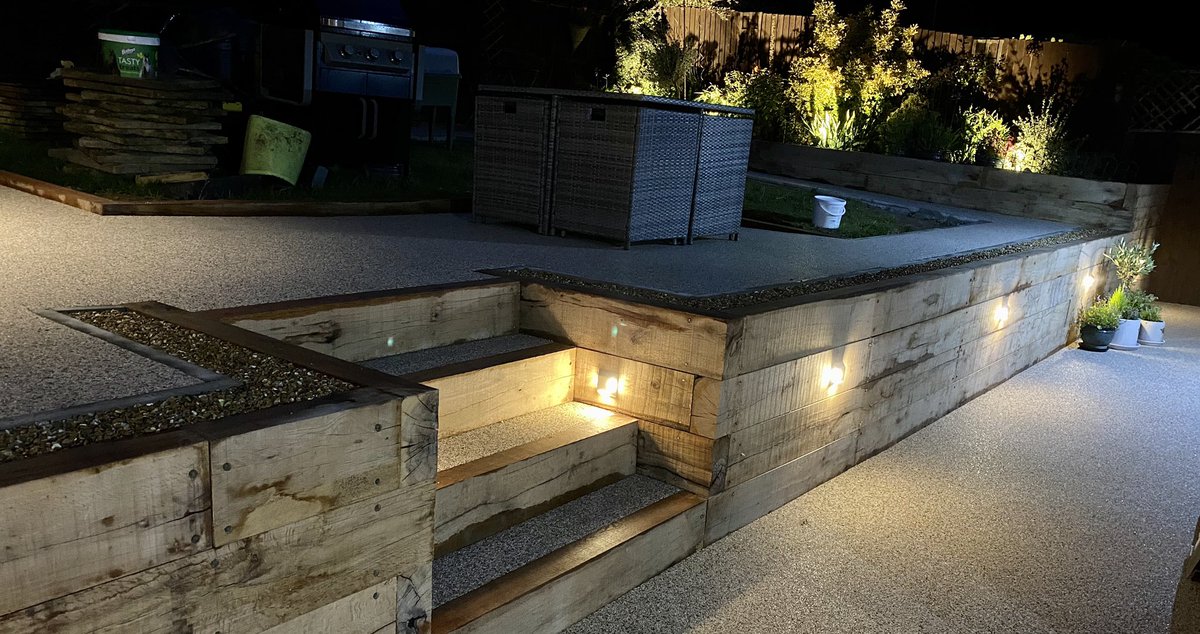LakeElectrical's tweet photo. Garden installation with @collingwoodLED lighting - can’t wait to see the project totally finished! #gardenlife #gardendesign #outdoorlighting https://t.co/BHcWxIVIdf