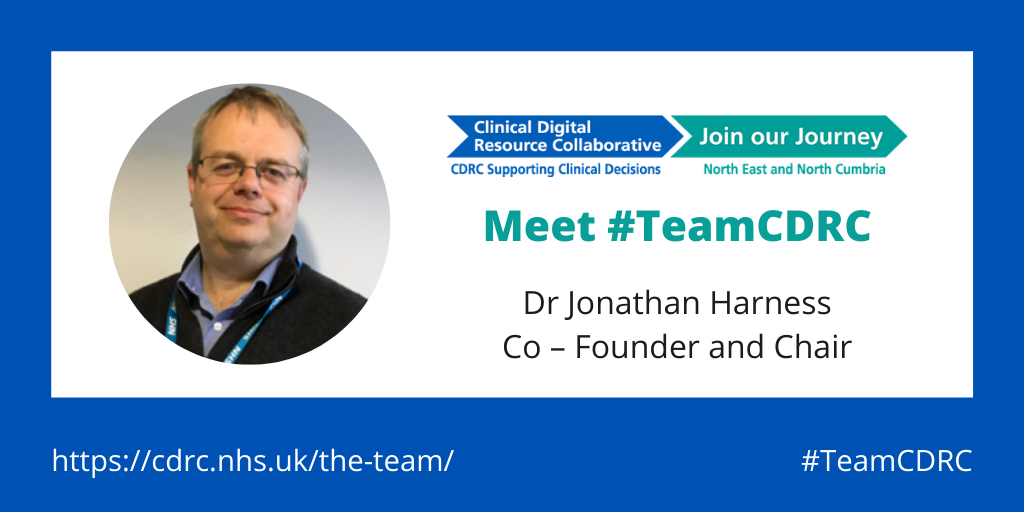 CDRC_Precision's tweet photo. Up next in #TeamCDRC is Dr Jonathan Harness, co-founder of the Clinical Digital Resource Collaborative.
Jonathan is an experienced resource developer on #EMISWeb keen to speed up the process and accuracy of info transfer in primary care.
https://t.co/FyOmzL63p9 https://t.co/5DhQu8NI4V