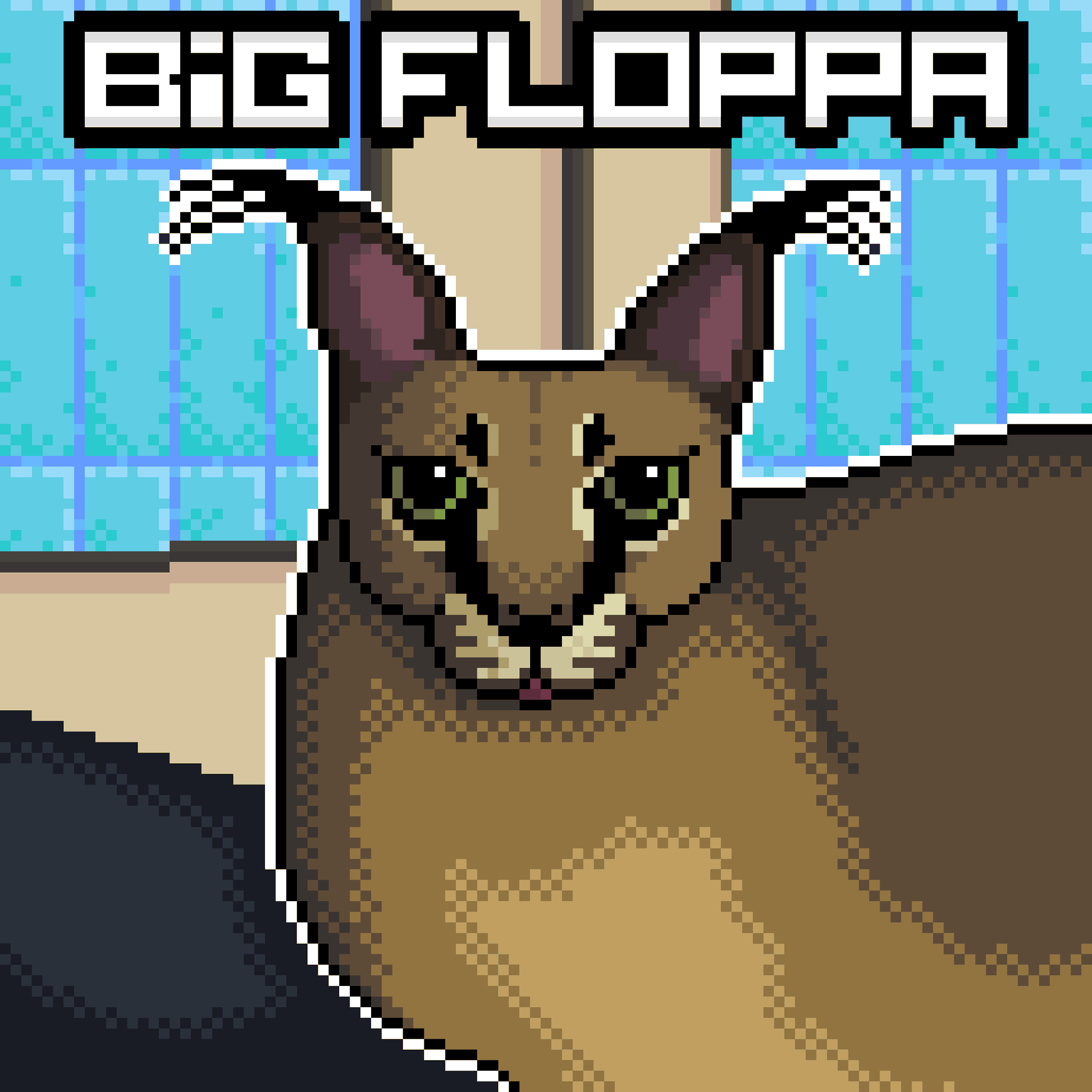 Big Floppa Meme Canvas Print