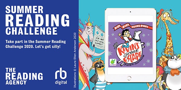 cambslib's tweet photo. You can find lots of titles from the official #SummerReadingChallenge reading list on the #RBdigital app, including Kevin's Great Escape by Philip Reeve.

Young readers will love this fabulous adventure about Kevin the flying pony. https://t.co/HKZeOTM9Ru