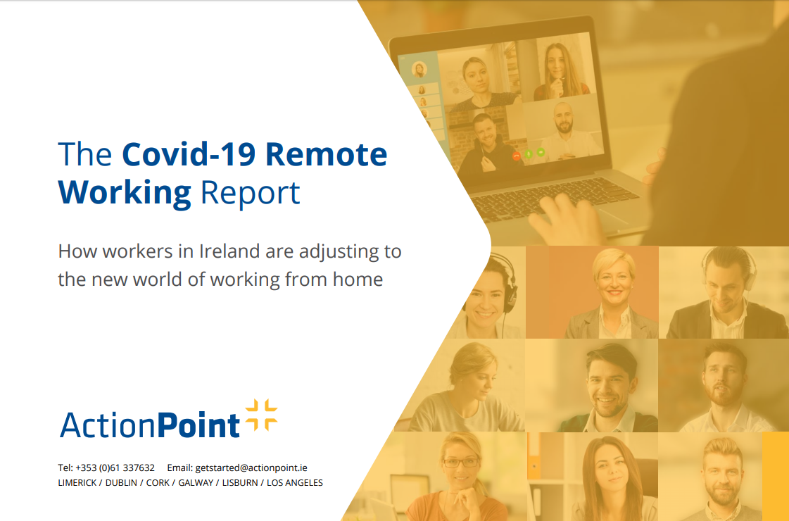 ActionPointTech's tweet photo. In the wake of Covid-19, almost 80% of respondents now rate their organisations’ ability to work remotely as ‘good’ or ‘very good’. This shows the agility and adaptability of Irish SME's. 

Download our Remote Working Report for more: https://t.co/K8sJg3gDQ3 https://t.co/zPkLIWyXQp