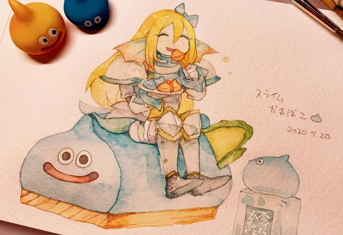 久しぶりにアナログ水彩で落書き? 