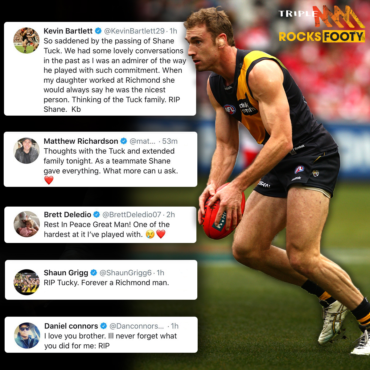 Triple M Footy On Twitter Tributes Have Been Flowing In For Shane Tuck On Social Media