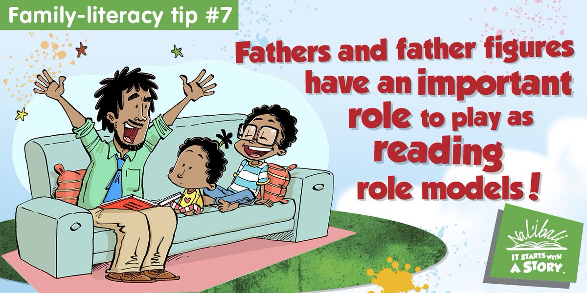 nalibaliSA's tweet image. Fathers and father figures have an important role as reading role models. While some may see this as women’s work, research has shown that men can greatly influence their children’s academic outcomes by being involved in their children’s schoolwork.