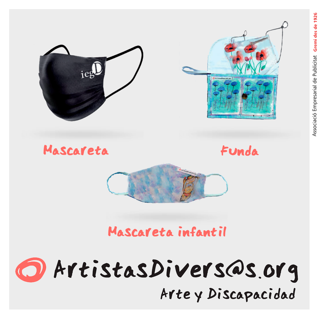 elGremi_'s tweet photo. 🤩Posa art a les mascaretes de la teva empresa! L'organització @ArtistasDiverso  ofereix mascaretes sanitàries amb els dissenys dels quadres realitzats pels seus pintors o amb el logo de la teva empresa. Totes les seves tasques fomenten una societat més inclusiva. Coneix-los! https://t.co/7t2UKBMkhm