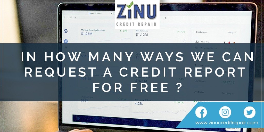 There are three ways:
1.  visiting the website of annualcreditreport.com
2.Get by dialing toll free phone number 1-877-322-8228
3.Get it by filling form of Annual Credit Report Request and then mail to the specified address.
#creditrepair 
bit.ly/30ooeIY