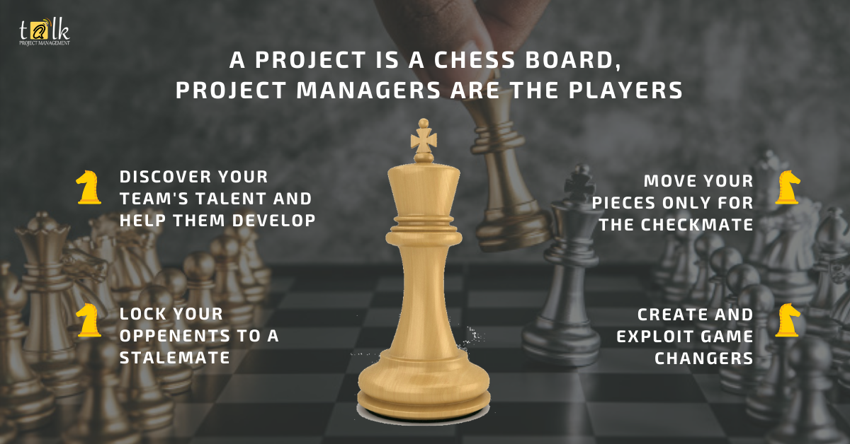 talk_management's tweet photo. "Move in silence, speak when it's time to say checkmate"
#Projectmanagers are playing on one big chess board i.e projects. 

#ChessDay #InternationalChessDay #pmp #projectmanager #projectmanagementprofessional #talkprojectmanagement https://t.co/GMid1A9aIC