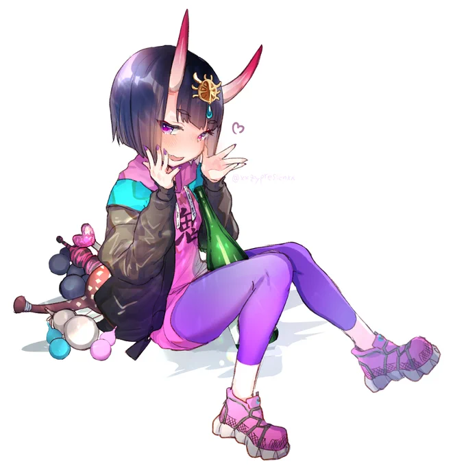 でかパーカーごつスニーカー酒吞ちゃん… 