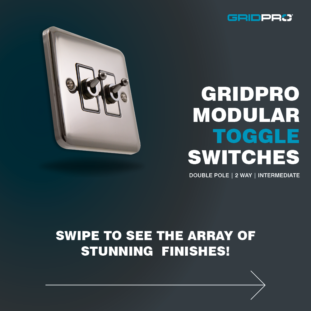 ClickScolmore's tweet photo. Our new GridPro Toggle Switches are available in a stunning range of finishes to accompany every style.
Toggle Switches have become an increasingly popular choice for domestic applications. What's your favourite finish?
#ToggleSwitches #interiordesign #electricianlife https://t.co/SGkFzJQGkI