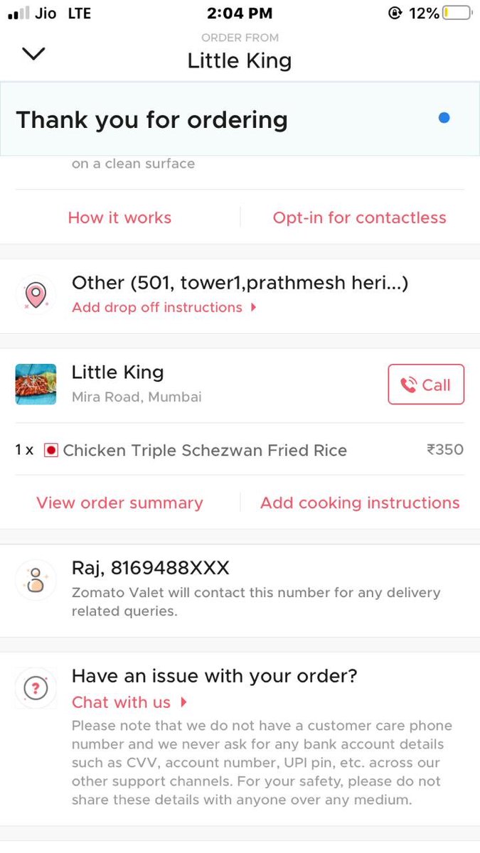 tkay1994's tweet photo. A friend of mine ordered food for me from zomato and there were cockroaches in the gravy. 
I tried to contact @ZomatoIN but there’s no response 
@fssaiindia please look into this. 
#unsafefood #zomato #unsafe https://t.co/W6AE1IJiib