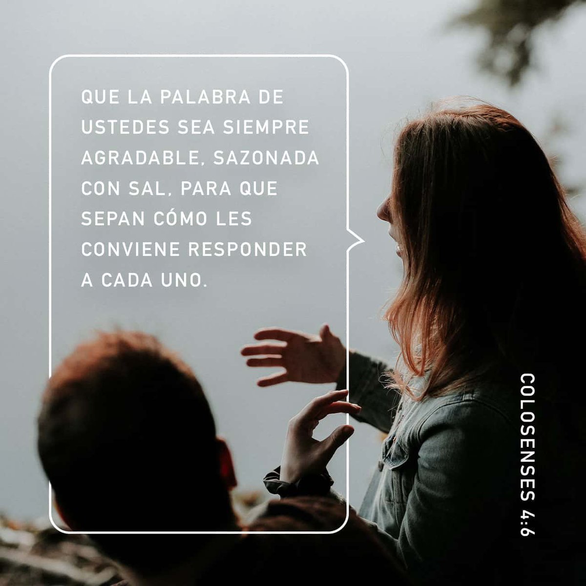 DA_1844's tweet photo. Sea vuestra palabra siempre con gracia, sazonada con sal, para que sepáis cómo debéis responder a cada uno. https://t.co/c9quUwqgcq
